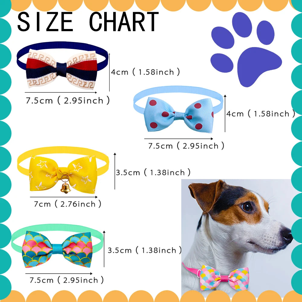 20pcs Dog Acccessories Dog Bow Tie Bulk Dog Collar Bow Dog Bowtie