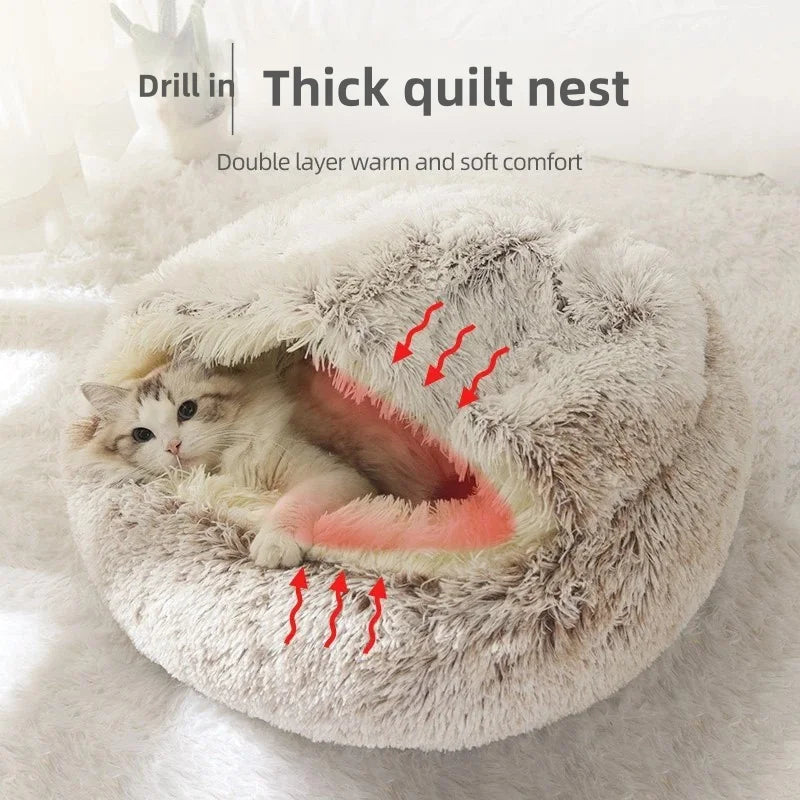 Autumn and Winter soft plush pet bed and pet bed Winter warm and cold