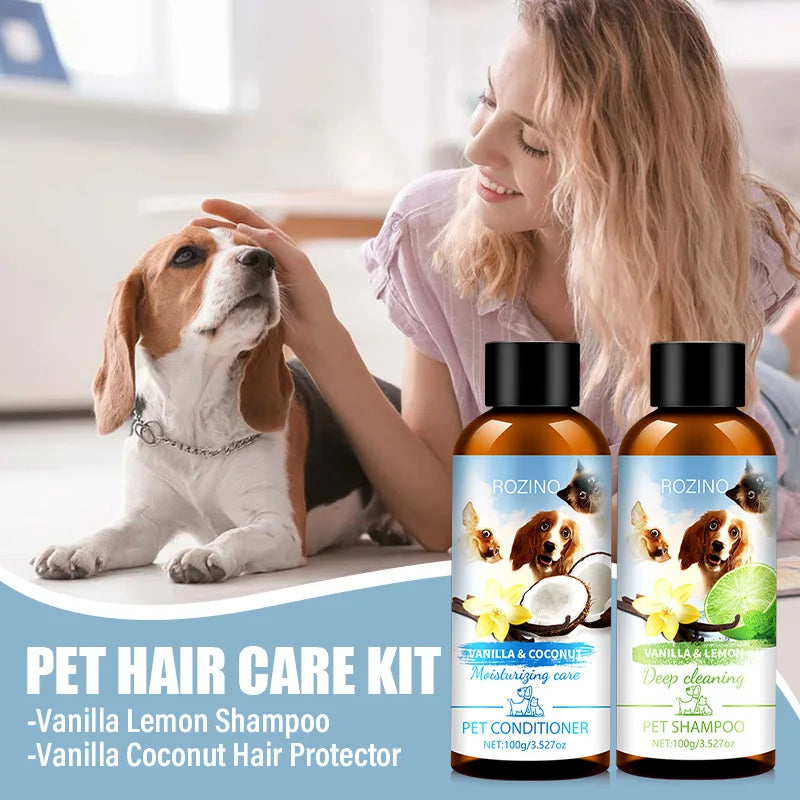 Pet Shower Gel and Conditioner Combo Pack, Perfect Clean Shampoo and