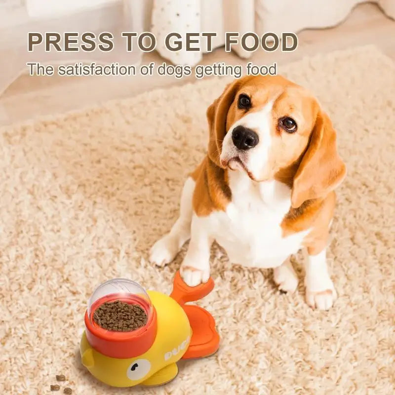 Dog Puzzle Feeder Interactive Pet Food Treat Dispenser Cartoon Duck