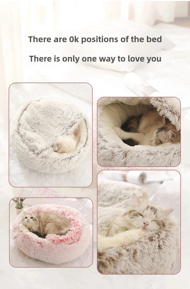 Autumn and Winter soft plush pet bed and pet bed Winter warm and cold