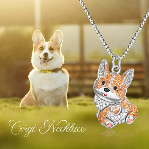 Exquisite Cute Beagle Pendant Necklace for Women Elegant Pet Puppy
