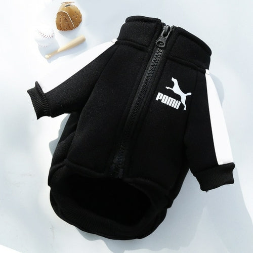 Baseball Dog Jacket Winter Dog Clothes for Small Medium Dogs Puppy Pet