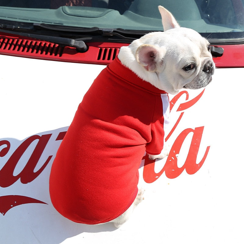 Baseball Dog Jacket Winter Dog Clothes for Small Medium Dogs Puppy Pet