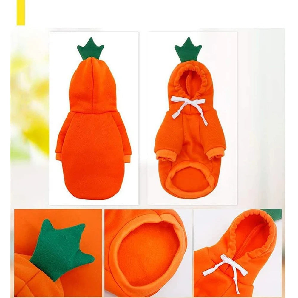 Cute Dog Hoodie Pet Fruit Clothes Funny Dog Cat Coats with Hat