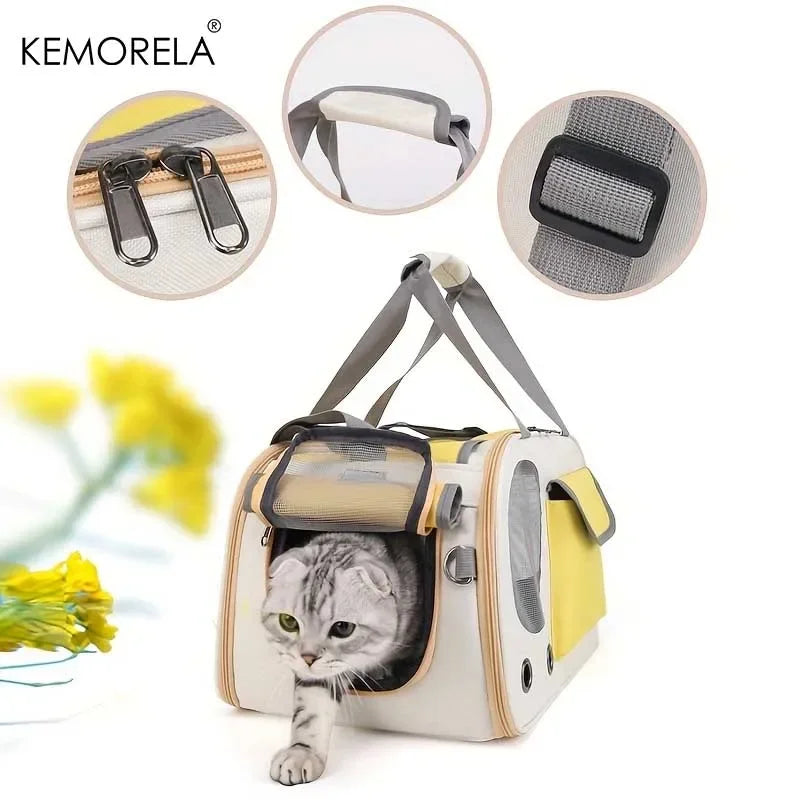 1Pcs Portable Pet Carrier Cat Bag For Cats And Dogs Ideal For Travel