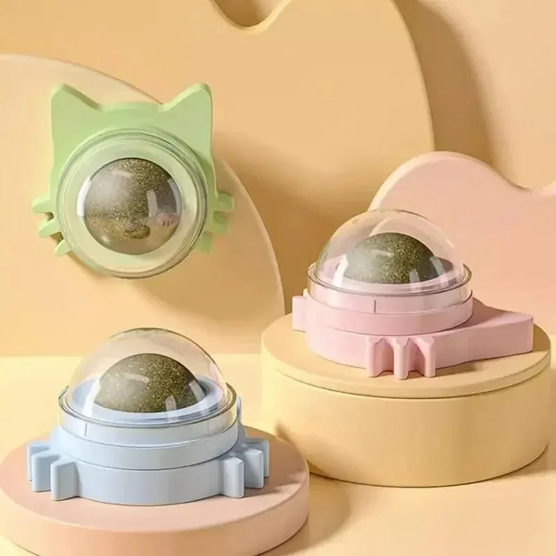 Catnip Balls Funny Lickable Dental Chew Toys for Kittens Interactive