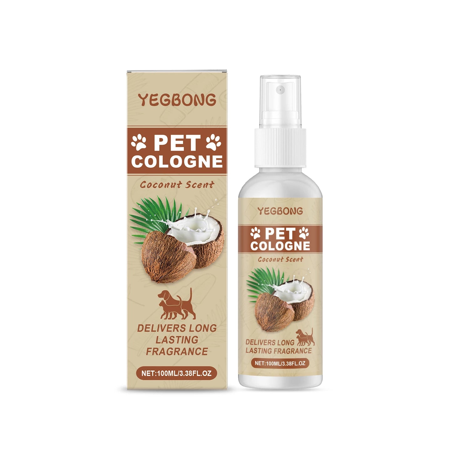 Coconut Scent Pet Deodorization Spray for Dogs and Cats Eliminating