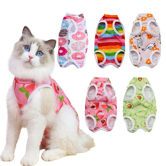 Cat Anti-licking Sterilization Clothes Pet Surgery Suit for Small Dog