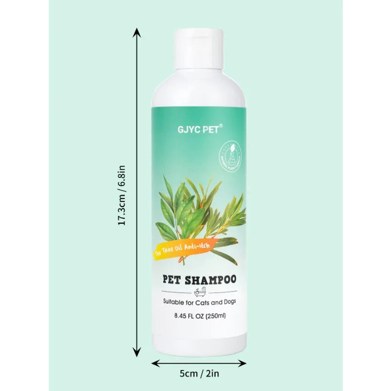 Tea Tree Oil Pet Shampoo for Dogs Cats Anti Itch Bath Wash with
