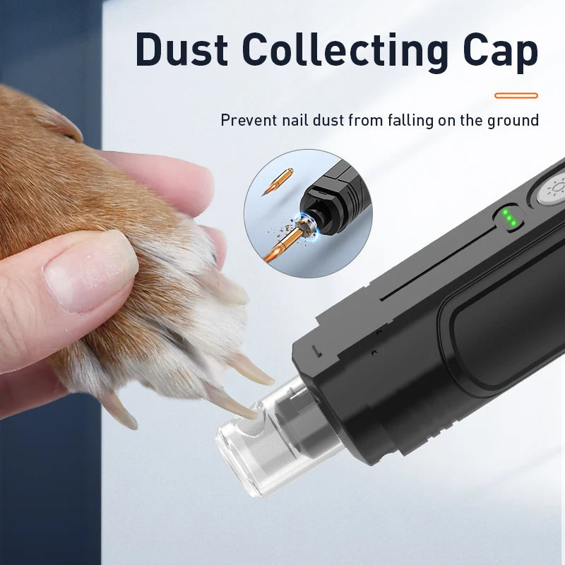 ROJECO P3 Electric Pet Nail Grinder Professional Dog Nail Clippers + 2