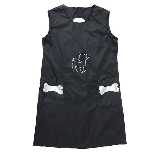 waterproof pet grooming apron with pockets