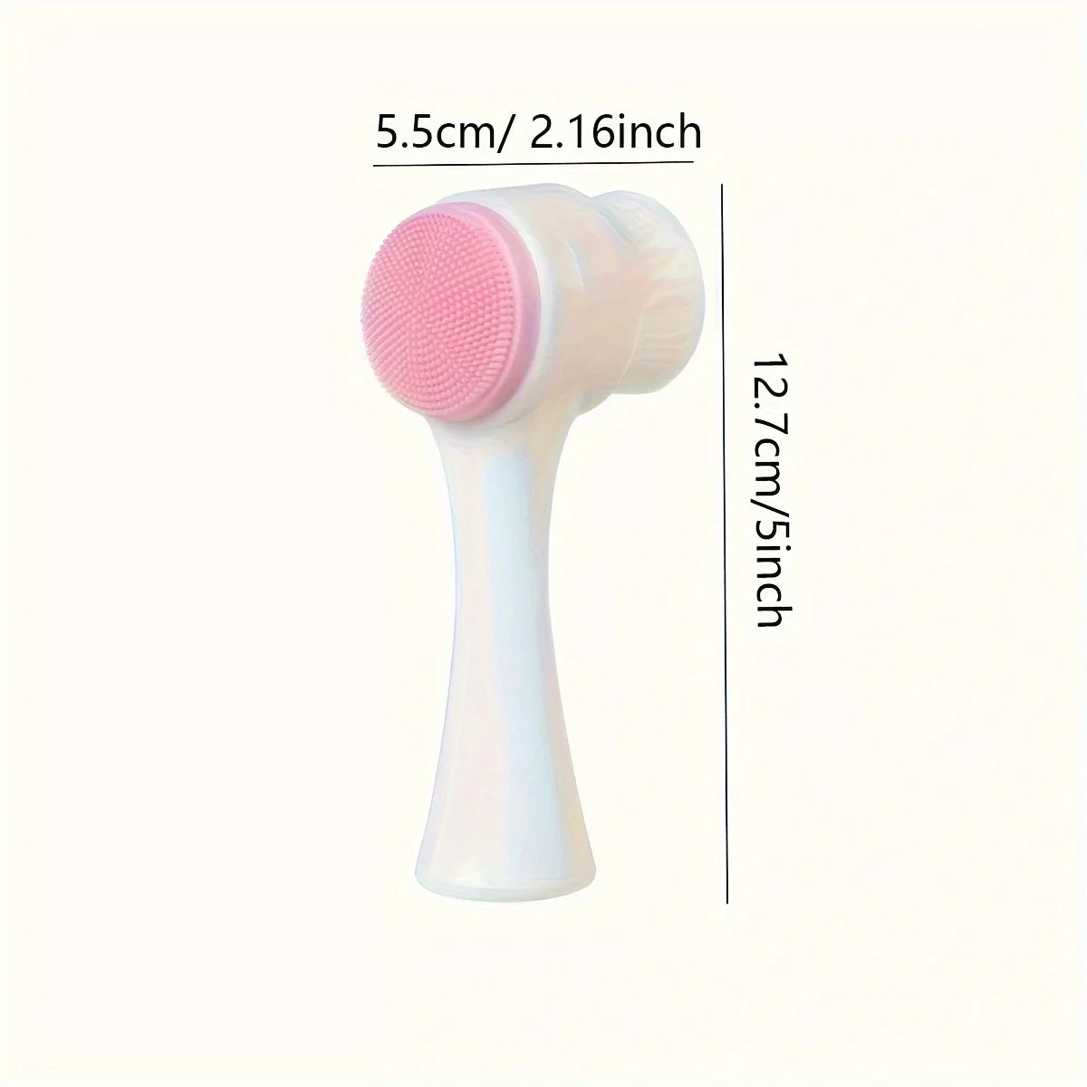 1pc- Silicone Pet Paw Cleaner & Massage Brush - Dual-Sided Dog