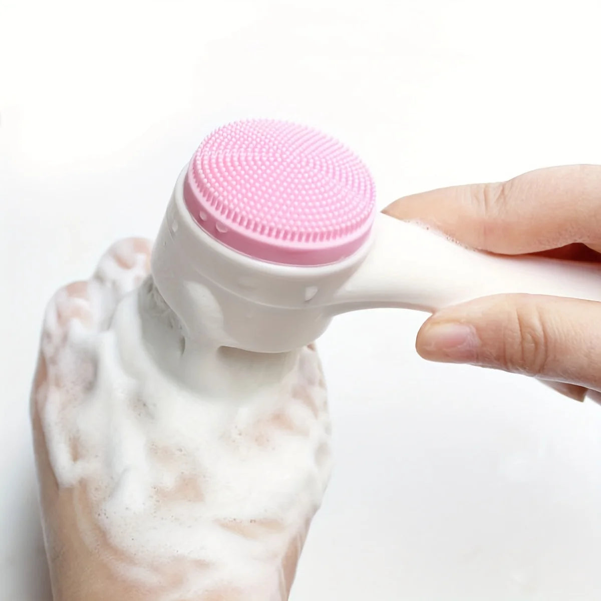 1pc- Silicone Pet Paw Cleaner & Massage Brush - Dual-Sided Dog
