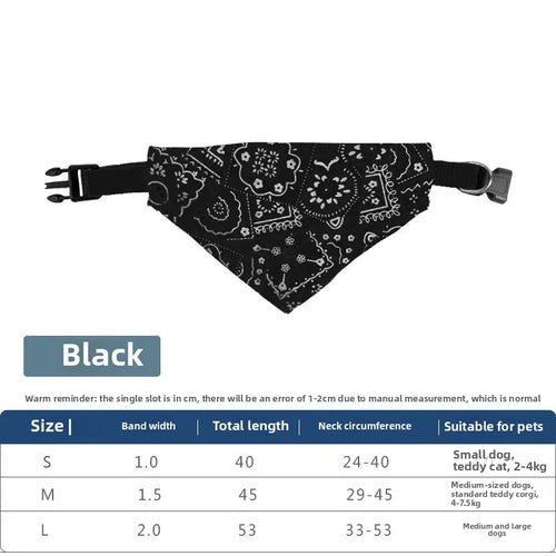 1pcs Adjustable Triangle Cat And Dog Scarf, Fashionable And