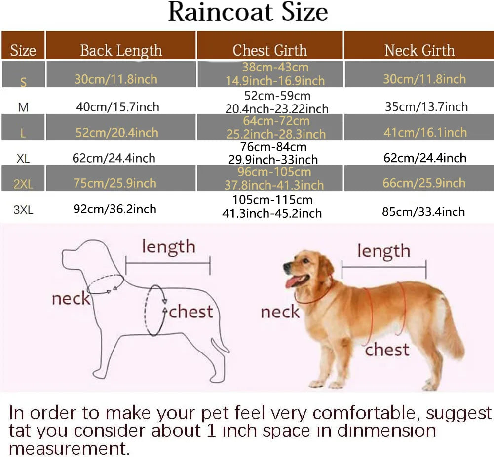 Fashionable Pet Hooded Raincoat, Dog Raincoat, Cape Style Reflective
