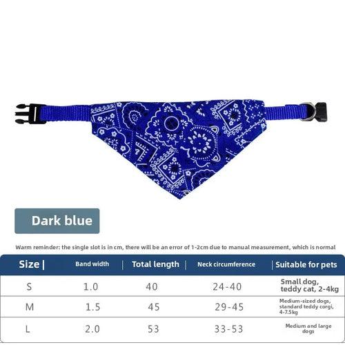 1pcs Adjustable Triangle Cat And Dog Scarf, Fashionable And