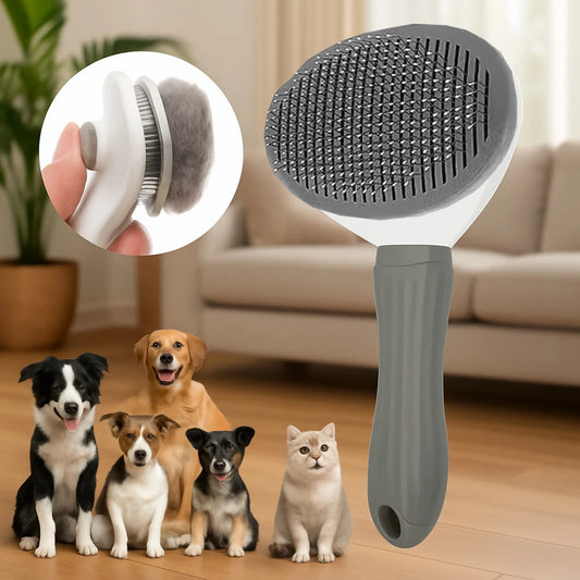 dog grooming brush easy clean 