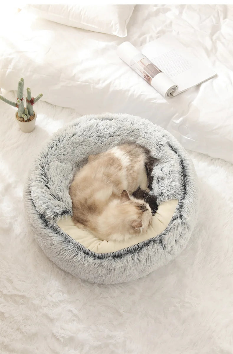 Autumn and Winter soft plush pet bed and pet bed Winter warm and cold