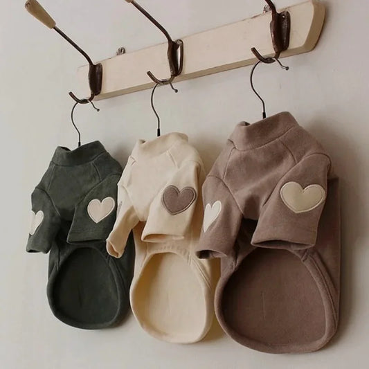 Love Winter Warm Pet Dog Clothes Base Shirt Cute Love Bear Teddy