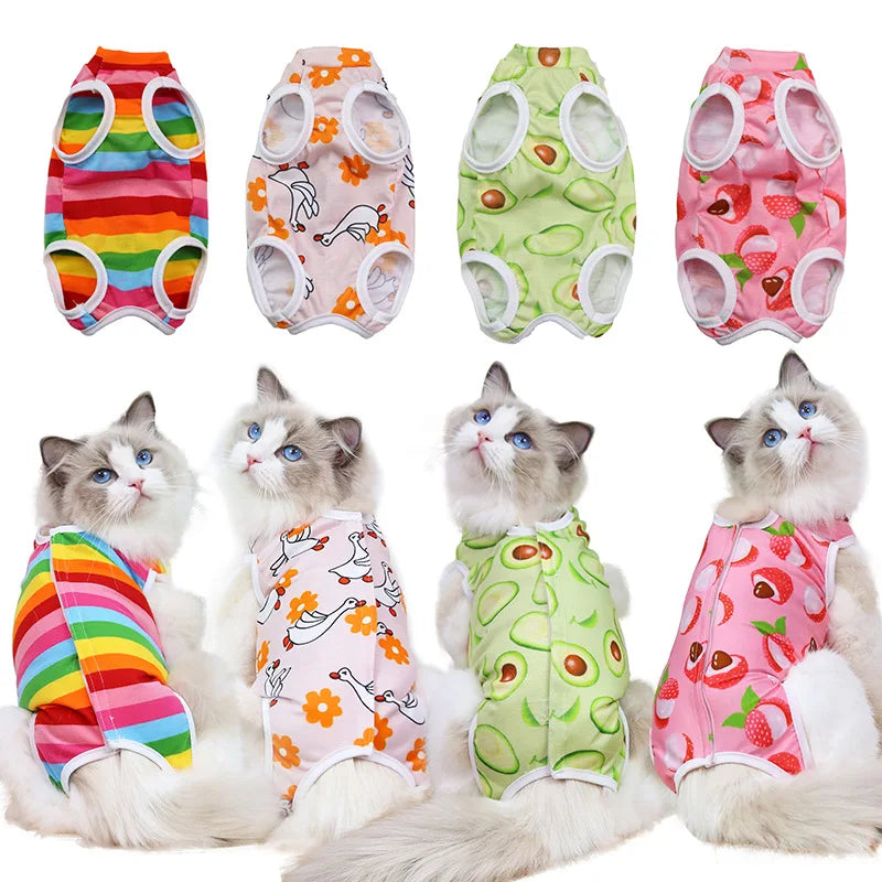 Cat Anti-licking Sterilization Clothes Pet Surgery Suit for Small Dog